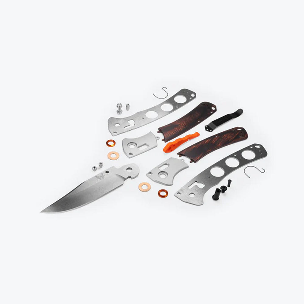 BENCHMADE | CROOKED RIVER | GRAY ALUMINUM & WOOD