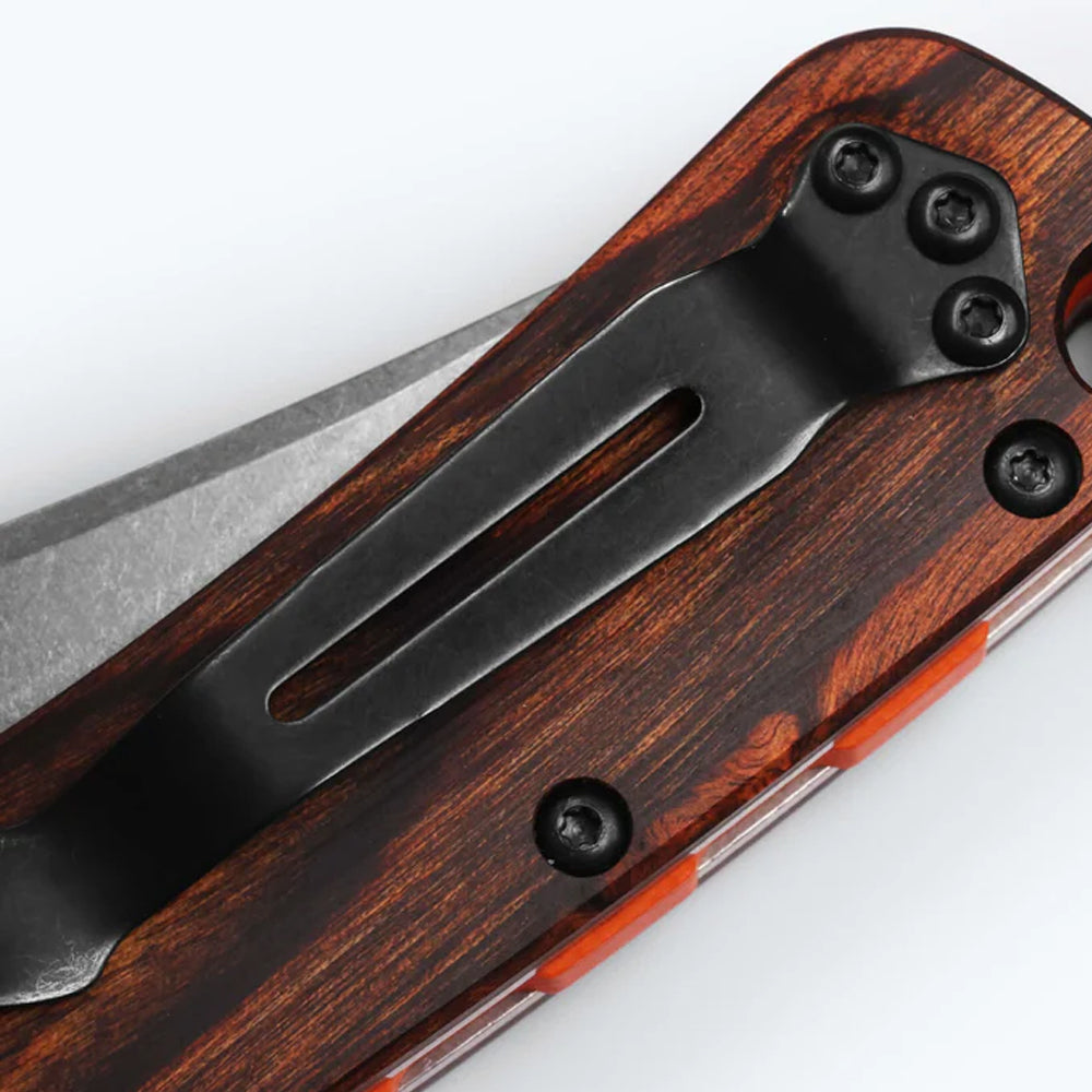 BENCHMADE | CROOKED RIVER | GRAY ALUMINUM & WOOD