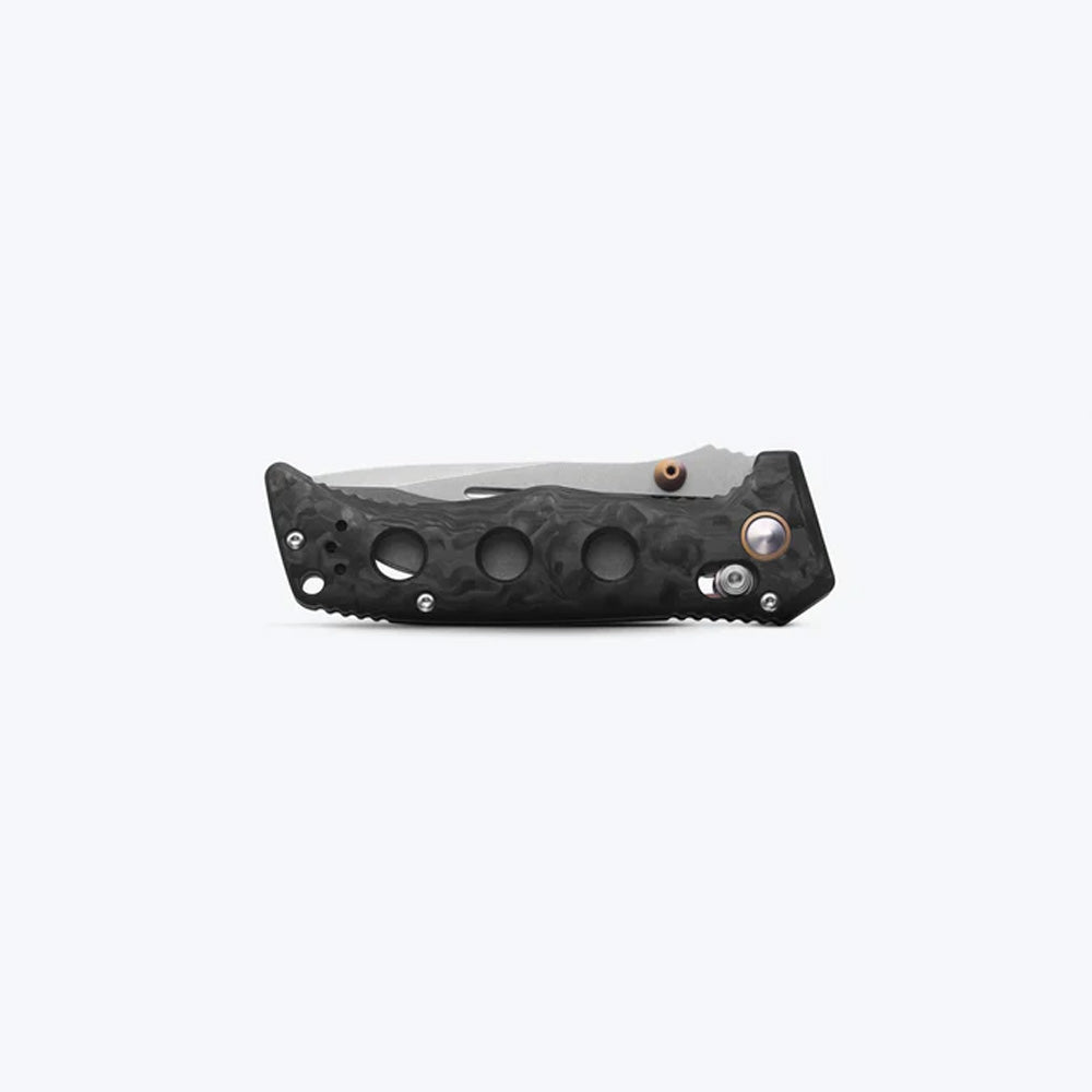 BENCHMADE | MINI ADAMAS | MARBLED CARBON FIBER | DROP-POINT