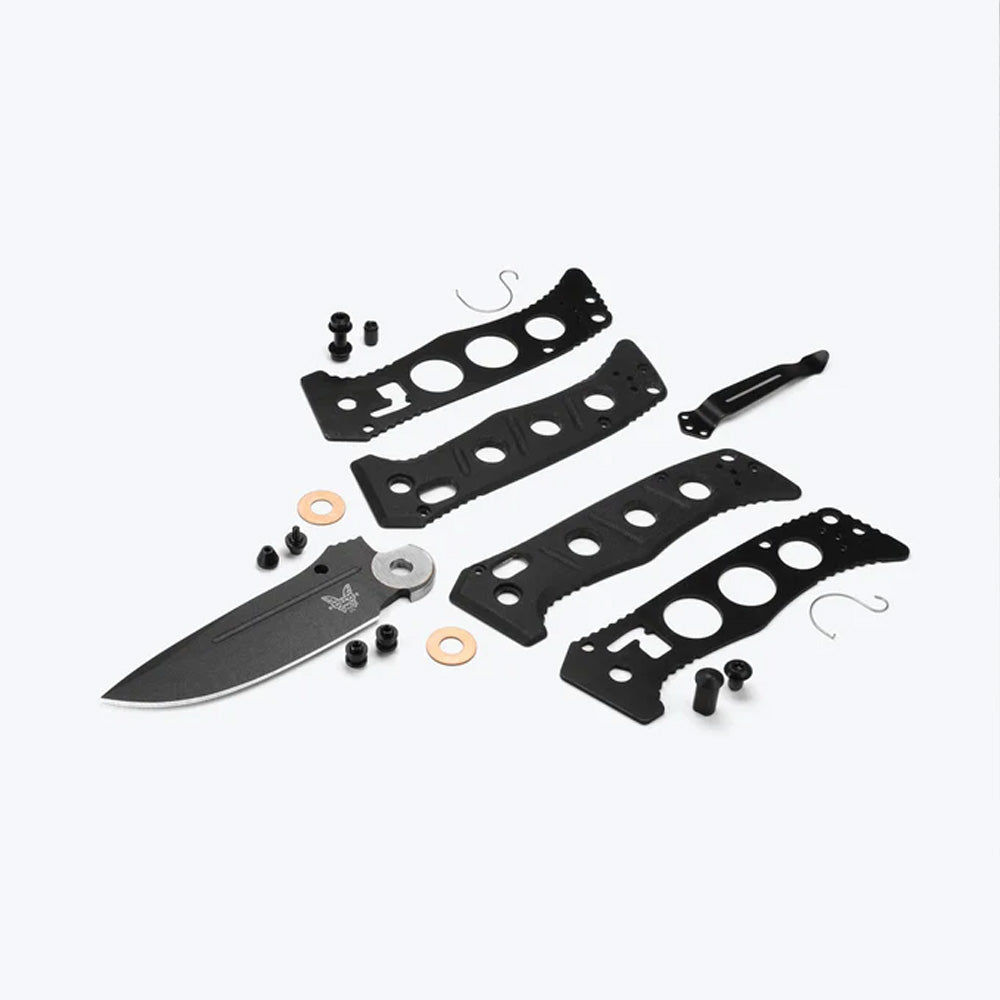 BENCHMADE | MINI ADAMAS | BLACK G10 | DROP-POINT