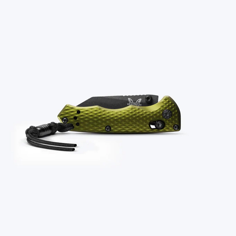 BENCHMADE | FULL IMMUNITY | WOODLAND GREEN ALUMINUM | DROP-POINT