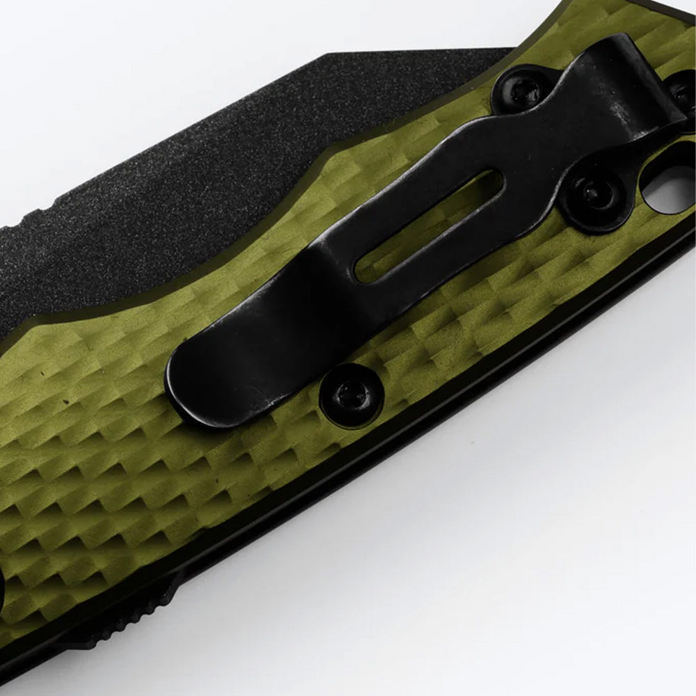 BENCHMADE | FULL IMMUNITY | WOODLAND GREEN ALUMINUM | DROP-POINT