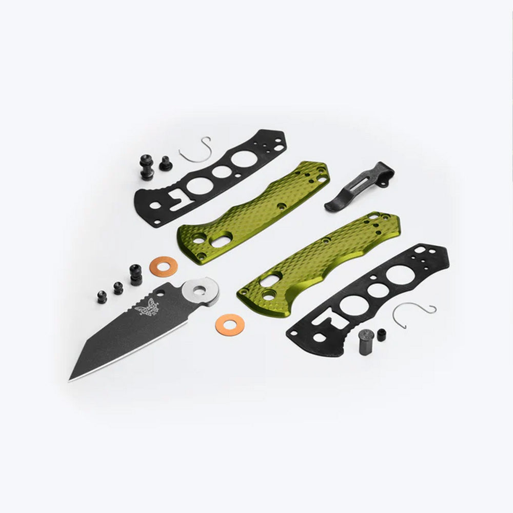 BENCHMADE | FULL IMMUNITY | WOODLAND GREEN ALUMINUM | DROP-POINT