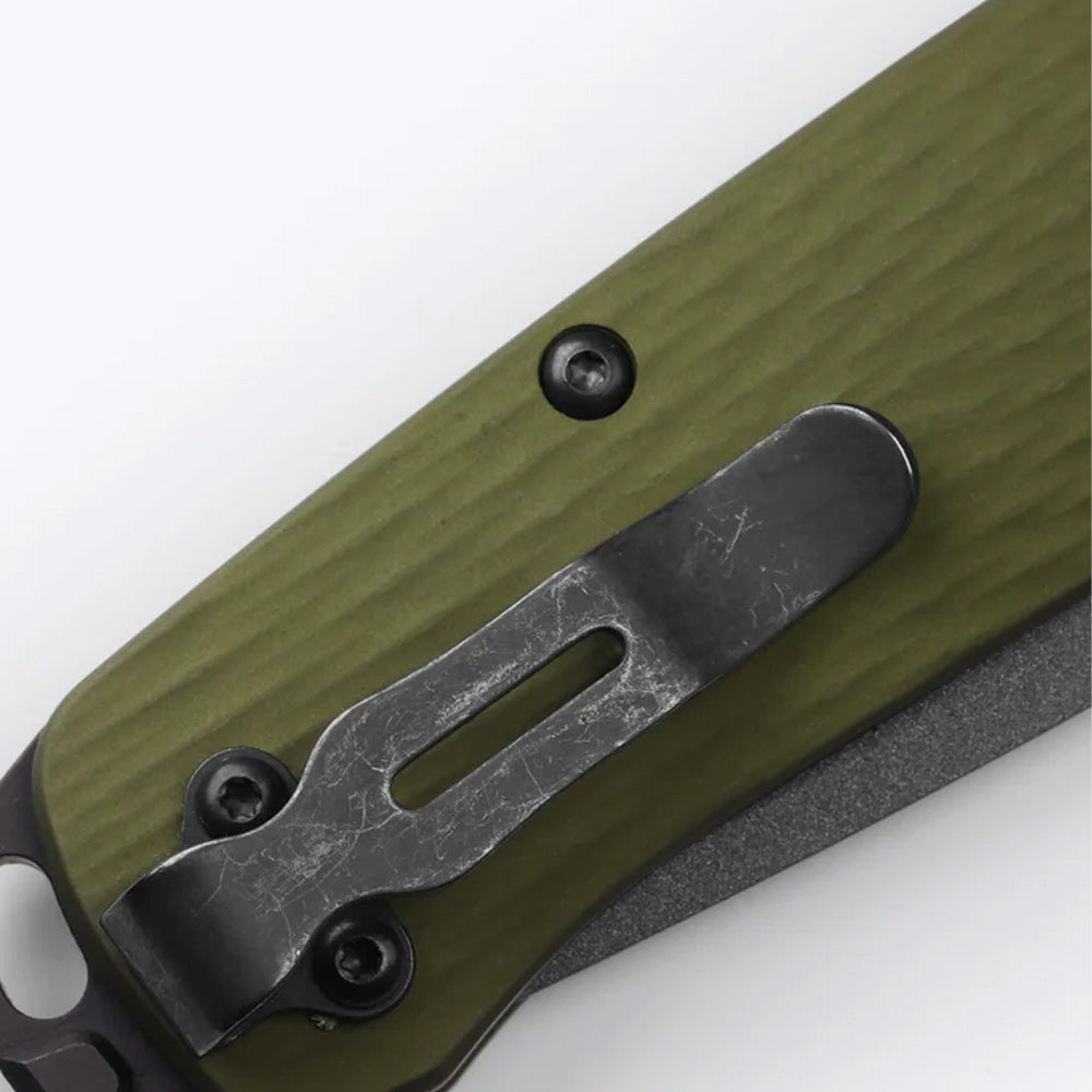 BENCHMADE | BAILOUT | WOODLAND GREEN ALUMINUM