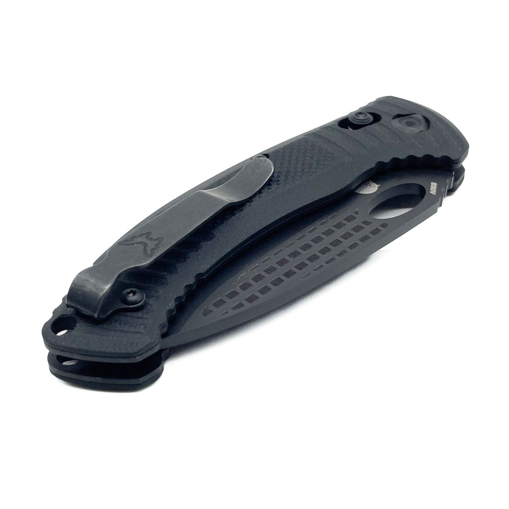 BENCHMADE | AILERON | BLACK SERRATED POCKET KNIFE
