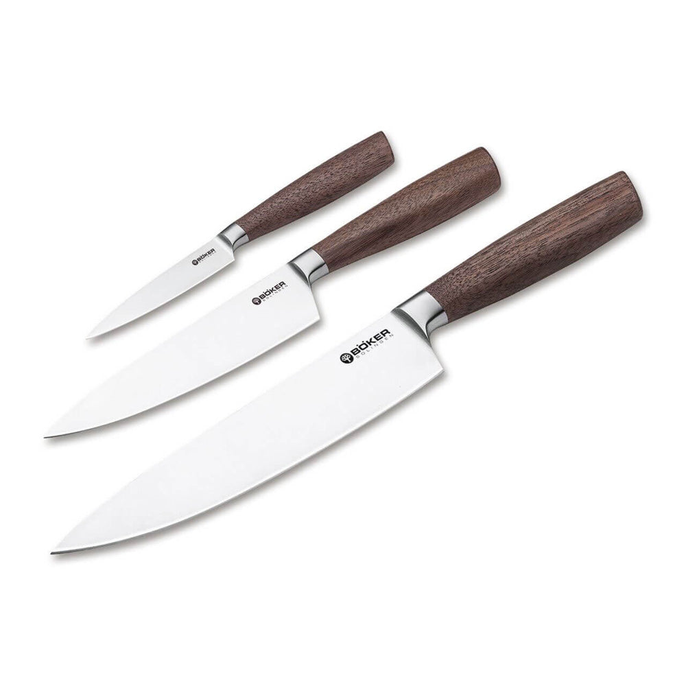 BÖKER | CORE KNIFE TRIO WITH TOWEL