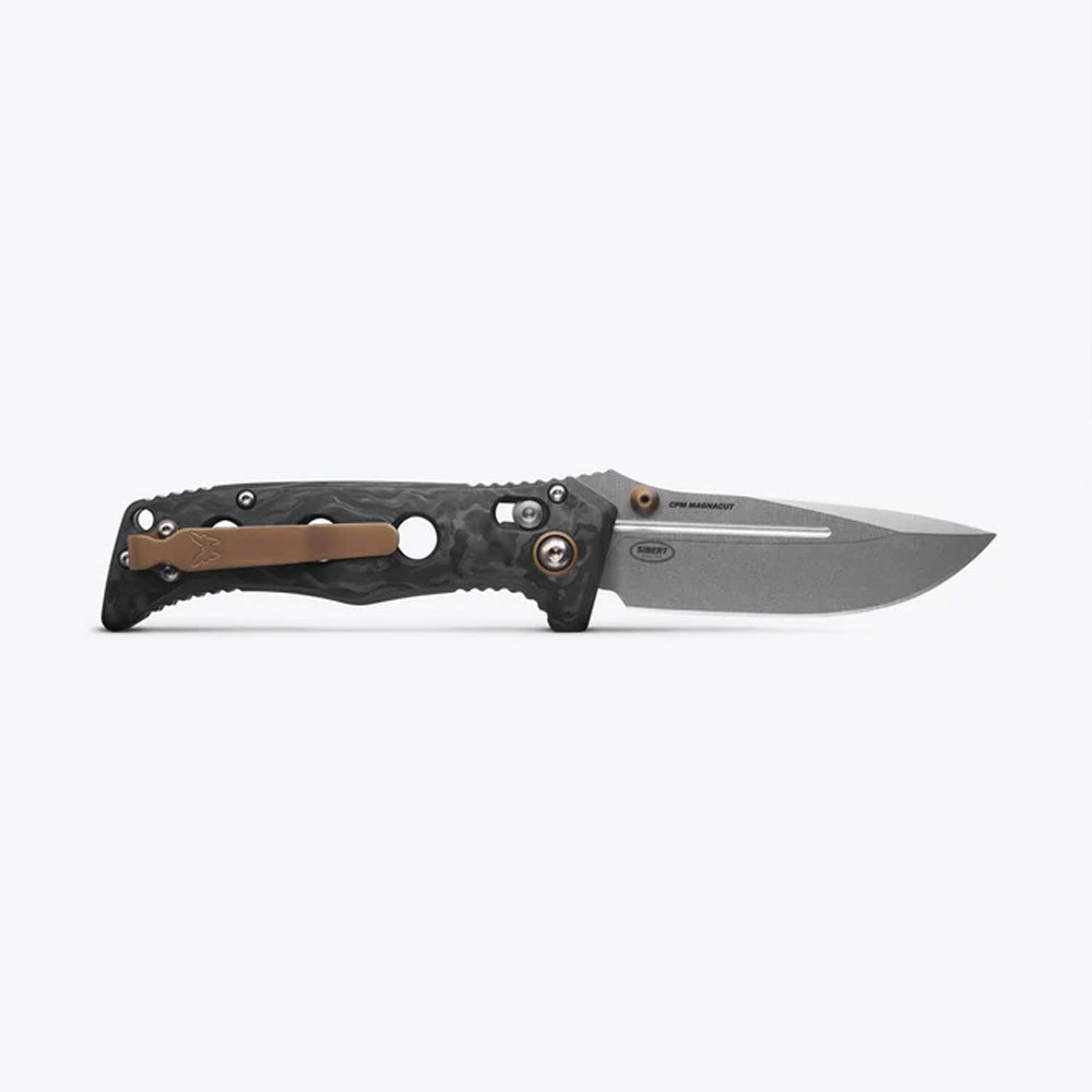BENCHMADE | MINI ADAMAS | MARBLED CARBON FIBER | DROP-POINT