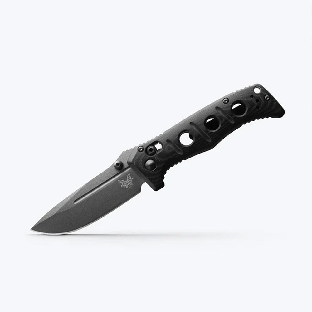 BENCHMADE | MINI ADAMAS | BLACK G10 | DROP-POINT