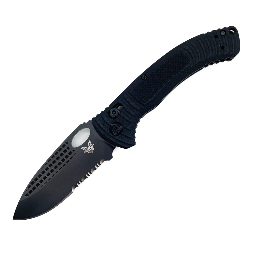 BENCHMADE | AILERON | BLACK SERRATED POCKET KNIFE